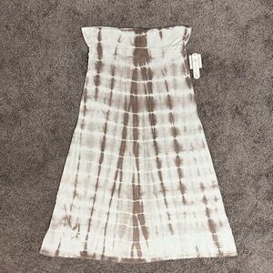 Khakis & Co Women’s NWT Maxi Skirt Size Small Ivory Elastic Waist